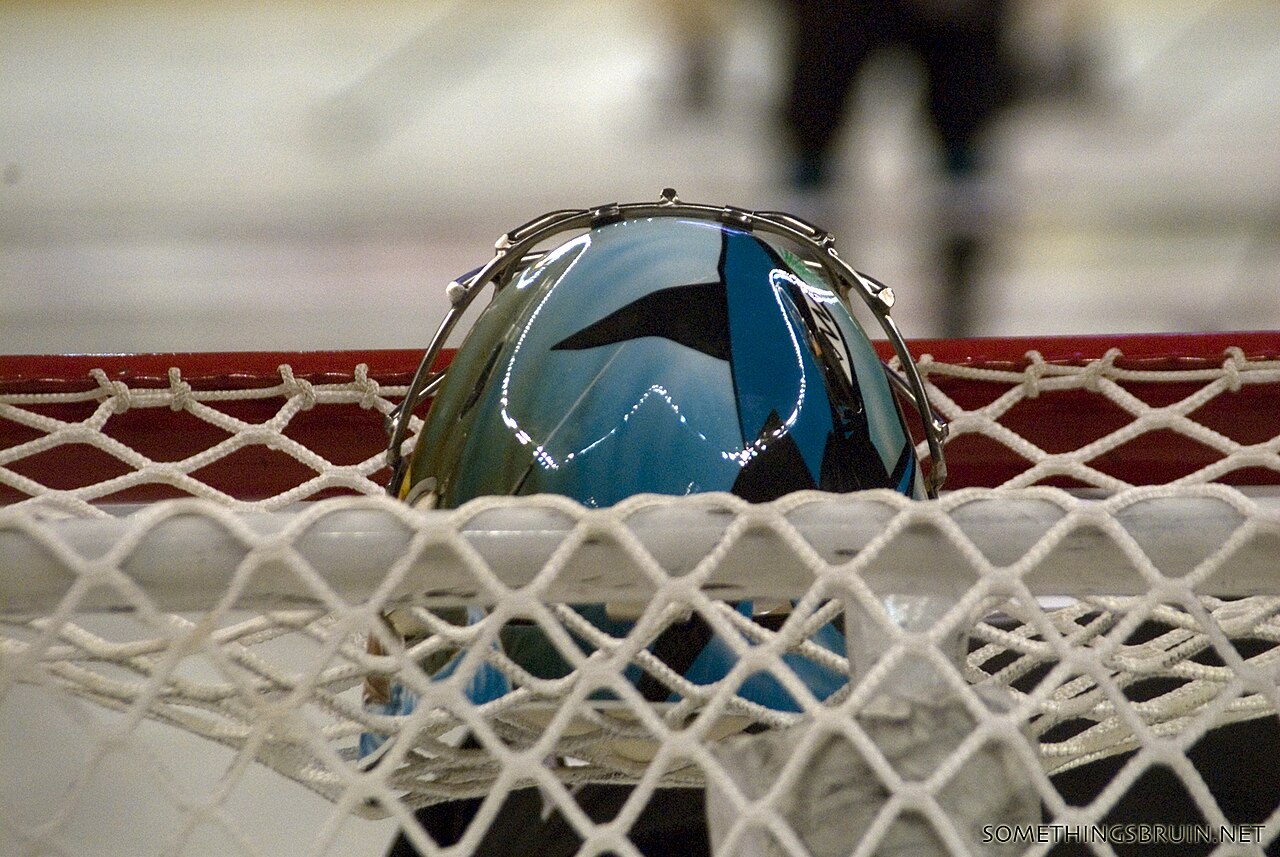 Billede 2: Vintage fiberglass goalie mask, replica