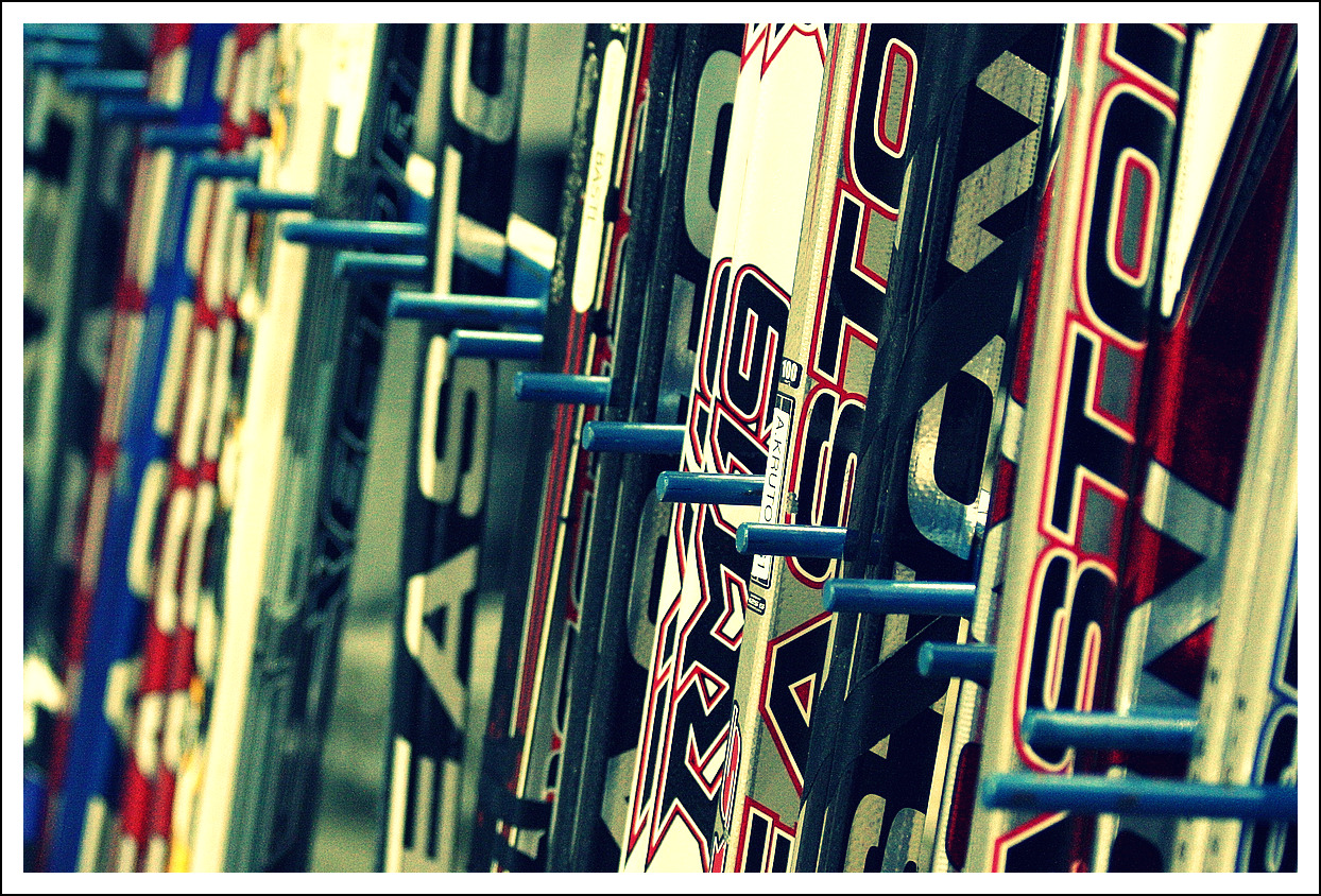 Easton Synergy sticks, two, senior